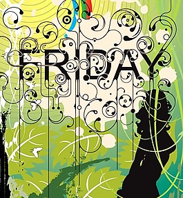 一款风格人物潮流插画矢量素材