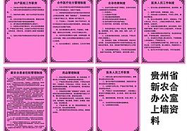 医院新农合上墙资料图片