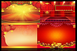2014新春晚会背景素材下载