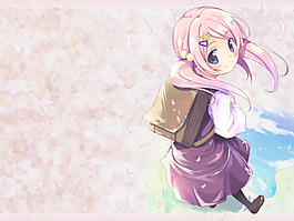 背书包的少女
