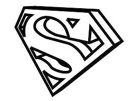 superman黑白立体-LOGO矢量图