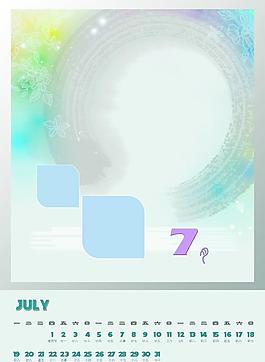 2010年日历七月份