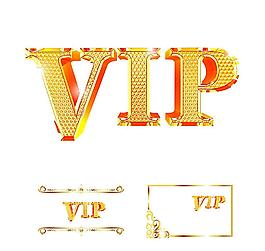 金色VIP字体图片