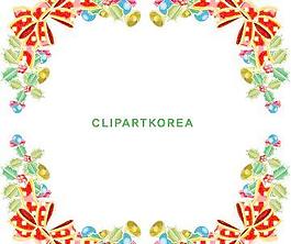 圣诞花纹边框矢量图16