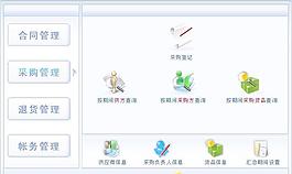 软件导航面板模板－采购管理系统图片
