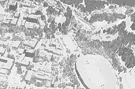 加州大学伯克利校区的三维地图从LiDAR数据