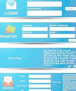 网页表单矢量素材二