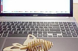激光切割的版本的金鱼3D拼图
