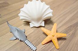 旋转玩具：海星，锯鳐，贝类