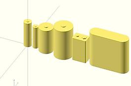 电池在OpenSCAD