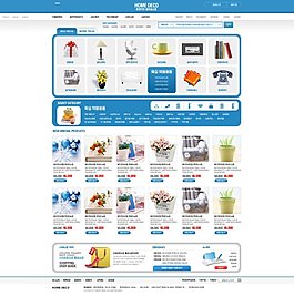 创意礼品店网页psd模板