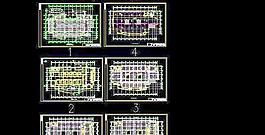 综合楼四层管道消防平面设计图