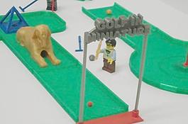 golf-in-miniature：桌面18洞的高尔夫球场