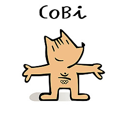 Cobi__Barcelona_92_ logo设计欣赏 Cobi__Barcelona_92_运动赛事标志下载标志设计欣赏