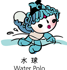 Beijing_2008_Mascot_Water_polo logo设计欣赏 Beijing_2008_Mascot_Water_polo运动LOGO下载标志设计欣赏