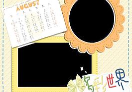 2010年台历 psd 儿童