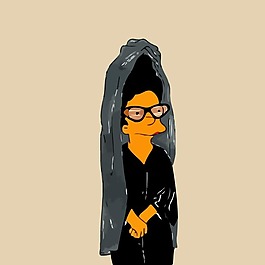印花矢量图 讽刺人物专题 插画师 aleXsandro Palombo 免费素材