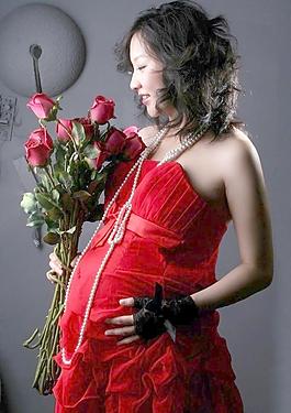 孕妇照片扁平化女人十月怀胎肚子的变化产妇包全屏海报产科怀胎十月