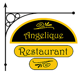 Angelique Restaurant logo设计欣赏 Angelique Restaurant下载标志设计欣赏