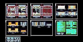 某市高中五层食堂施工设计图