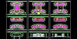 某学校六层图书馆施工设计图