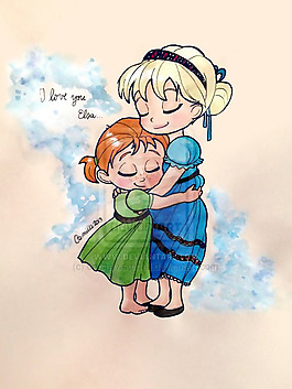 位图 插画 热门动画 冰雪奇缘 免费素材