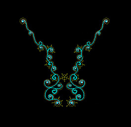 位图 绣花 民俗风 花边领边 免费素材