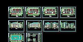 某市四层中西式小学施工设计图