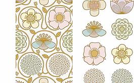 韩国AI花纹图案背景矢量图16