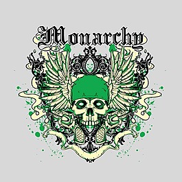 印花矢量图 骷髅 翅膀 花纹 欧式花纹 免费素材