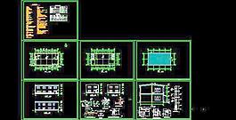 二层农村平屋顶钢框架建筑施工设计图