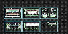某小区二层中式风格老人活动中心设计图