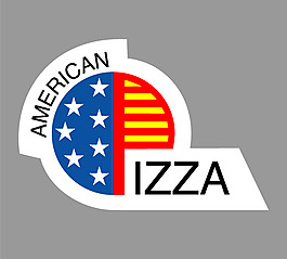 American_Pizza logo设计欣赏 American_Pizza知名食品标志下载标志设计欣赏