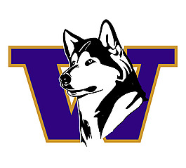 Washington_Huskies(3) logo设计欣赏 Washington_Huskies(3)知名学校LOGO下载标志设计欣赏