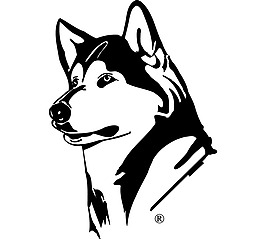 Washington_Huskies(1) logo设计欣赏 Washington_Huskies(1)知名学校LOGO下载标志设计欣赏