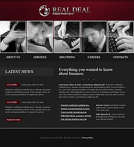 灰色国外网站设计