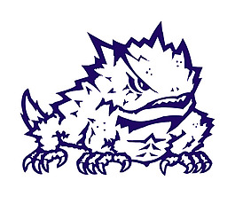 TCU(2) logo设计欣赏 TCU(2)大学体育队标志下载标志设计欣赏