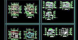 经典新农村简易二层房屋设计图纸11x11