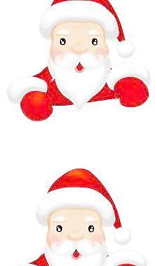 韩国圣诞老人标签矢量图库