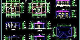 郊外简易实用小别墅方案建筑图19x13