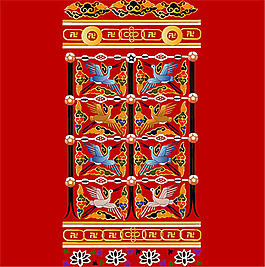 飞鹤图纹柜子矢量素材