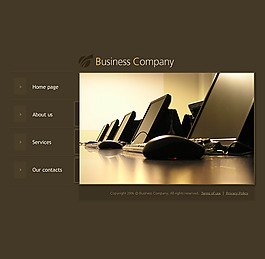 简单大气的网站设计