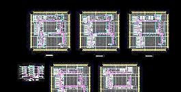 五层微生物实验室消防给排水及电气施工图
