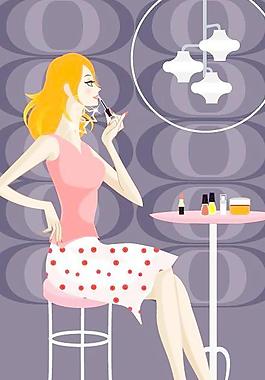 甜美新女性矢量图10