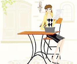 甜美新女性矢量图08