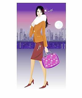 甜美新女性矢量图07