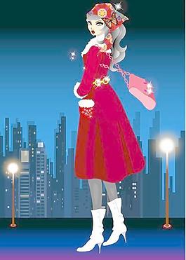 甜美新女性矢量图01