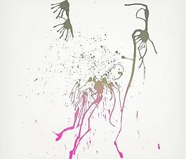 水墨墨滴矢量图19