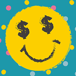 印花矢量图 卡通 卡通人物 笑脸 几何 免费素材