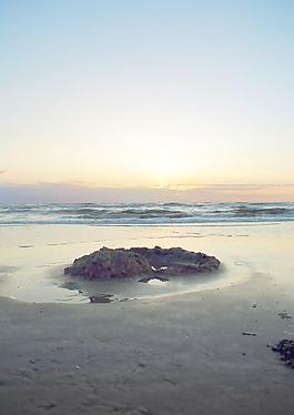 黄昏海景图片